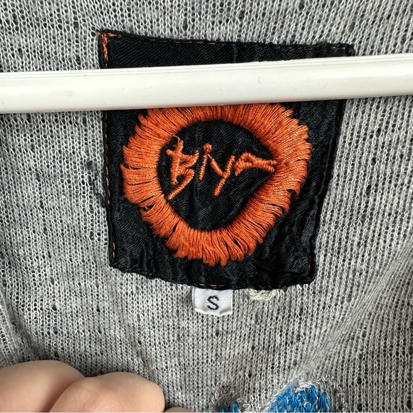 BIYA Johnny Was black highly embroidered cardigan size small with pockets - Picture 3 of 6